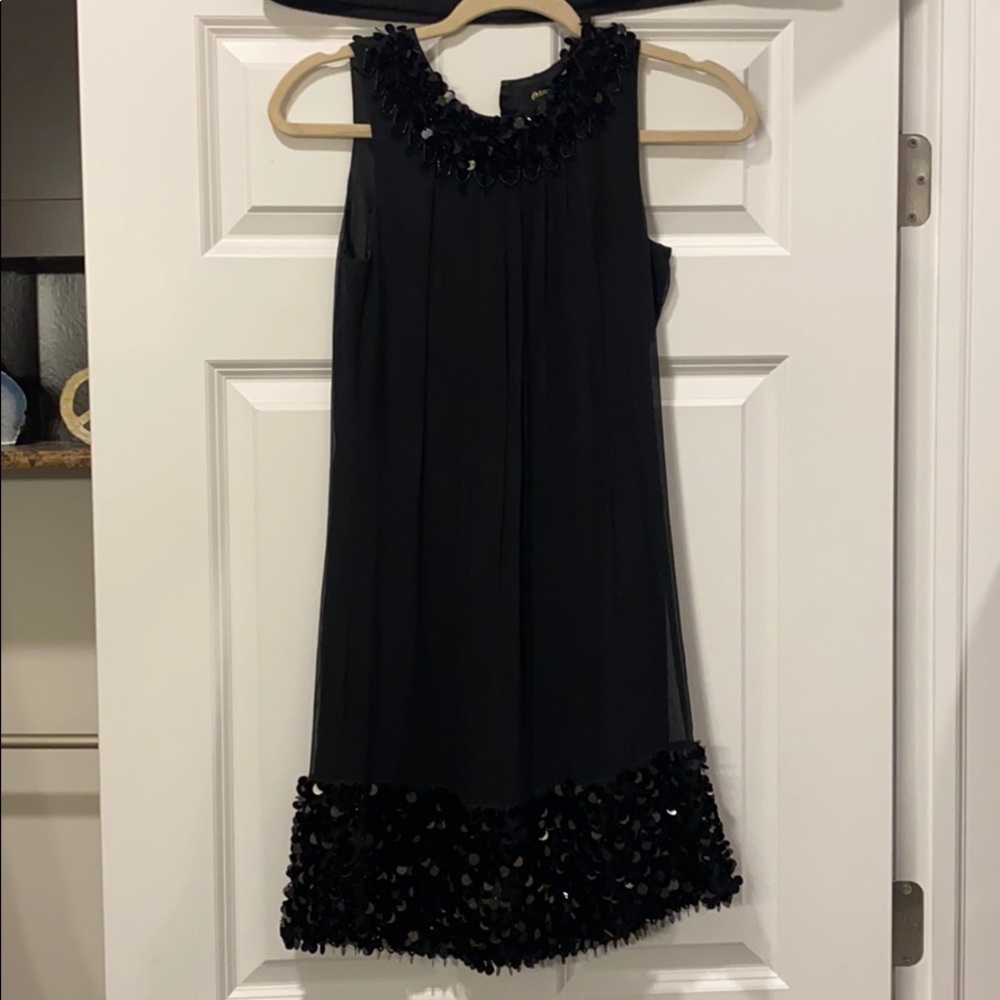 Betsy Johnson Black Sequin Dress